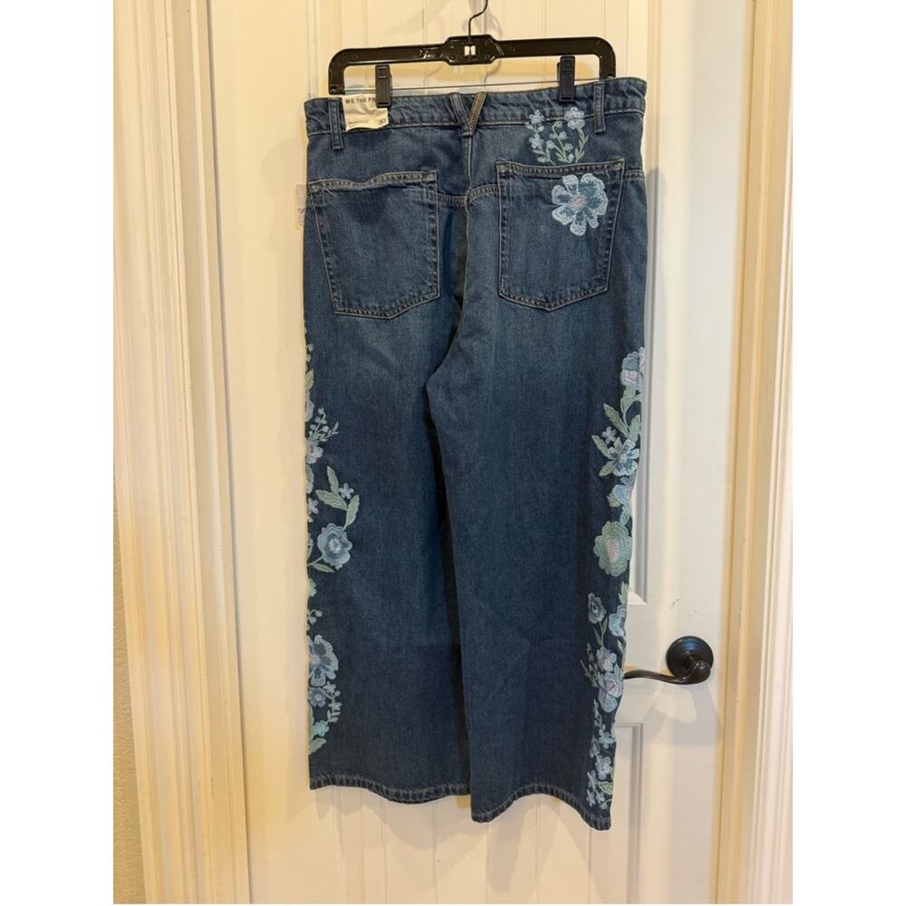 We The Free Willow Floral Embroidered Jeans Blue - Picture 4 of 7